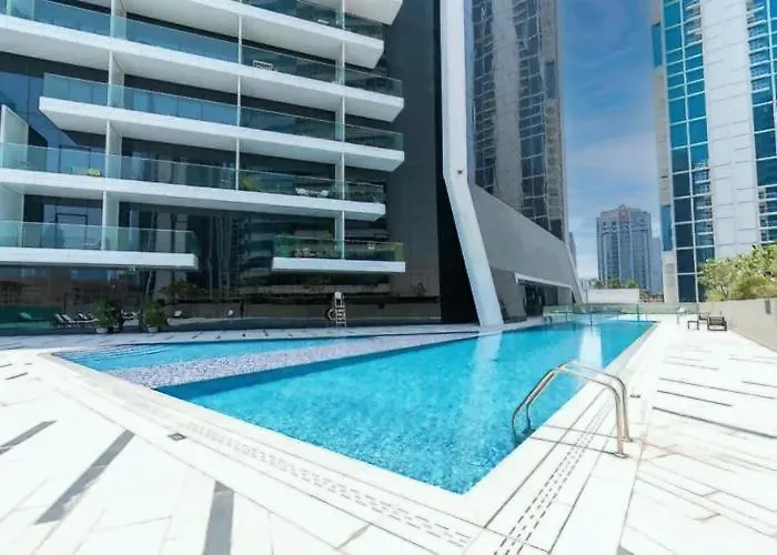 Lux Studio Near Burj Khalifa In Business Bay Dubai Lägenhet